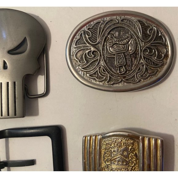 Vintage Lot of 9 Assorted Different Belt Buckles, Bam, Italy, Country & - Picture 4 of 8